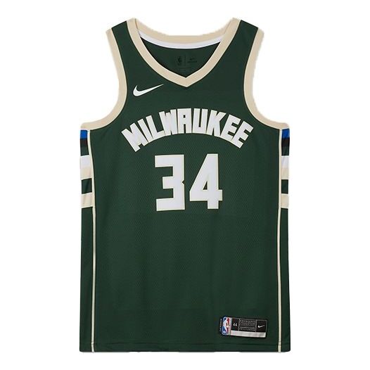 Nike NBA SW Fan Edition 19-20 Milwaukee Bucks Giannis Antetokounmpo #34 Jersey – Green CW3672-329