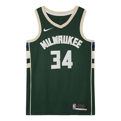 Nike NBA SW Fan Edition 19-20 Milwaukee Bucks Giannis Antetokounmpo #34 Jersey – Green CW3672-329