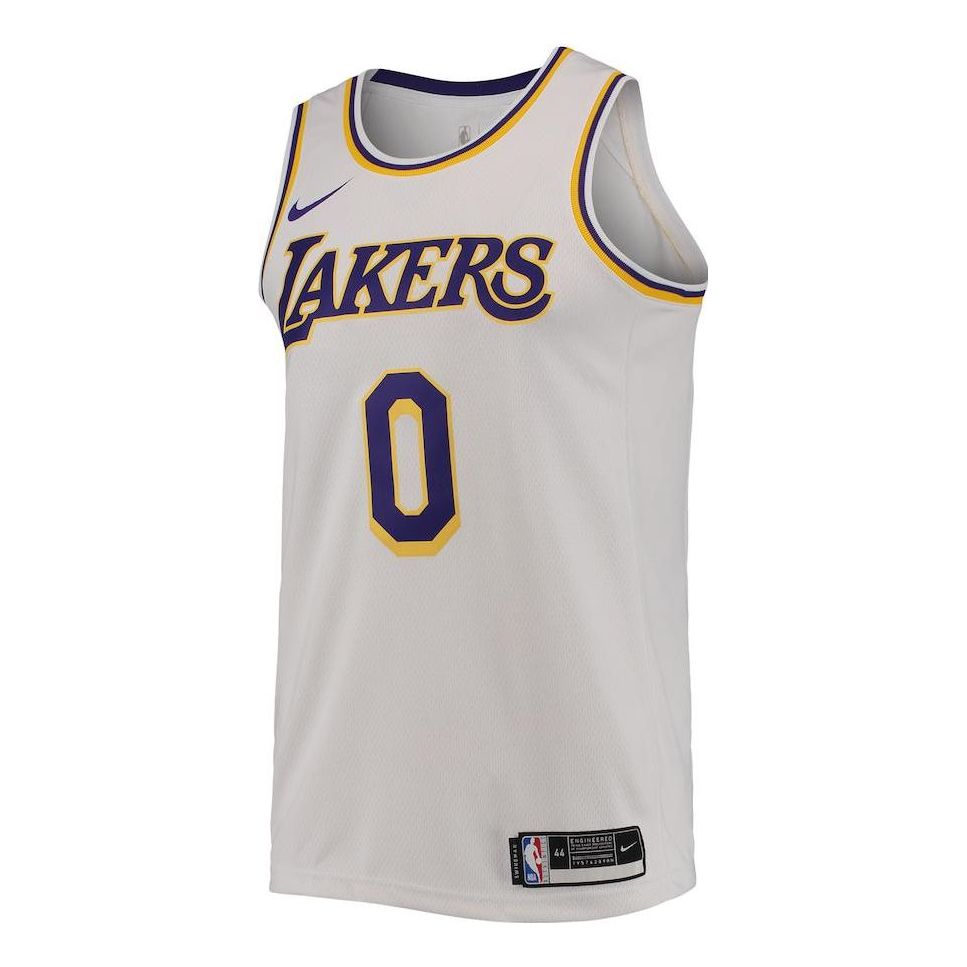 Nike NBA Swingman LA Lakers #0 Russell Westbrook Jersey – White | CW3595-108