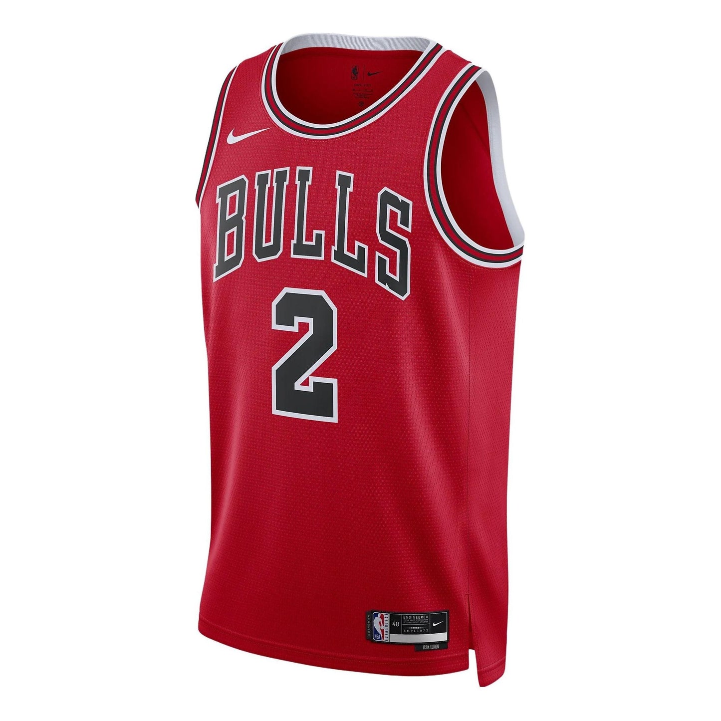 Nike NBA Chicago Bulls Lonzo Ball #2 Dri-FIT Jersey – Icon Edition Red (DN2000-660)
