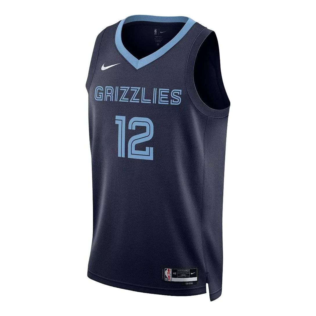 Nike NBA Ja Morant #12 Memphis Grizzlies Icon Edition 2022-23 Swingman Jersey – Blue DN2010-419