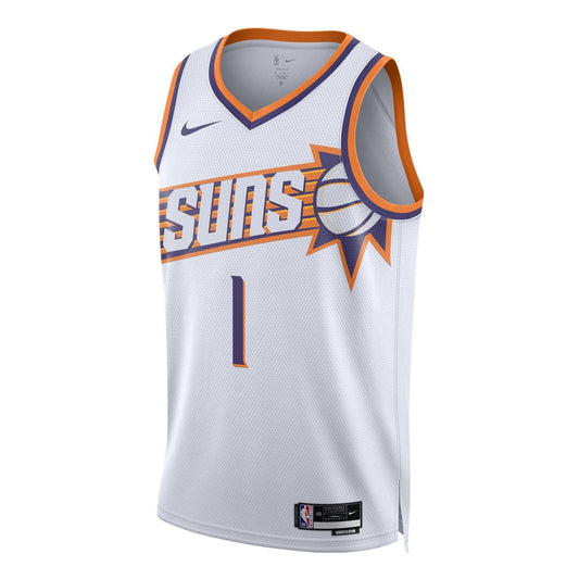 Nike Dri-FIT NBA Phoenix Suns Devin Booker Association Edition Swingman Jersey | White #1 | 2023/24 | DV4851-100