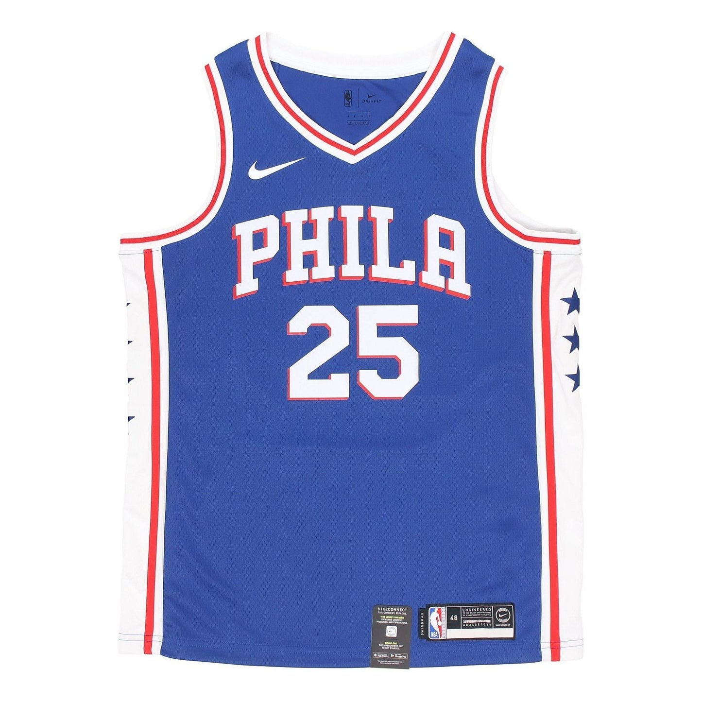 Nike NBA Swingman Jersey 'Philadelphia 76ers – Ben Simmons #25' – 864501-496