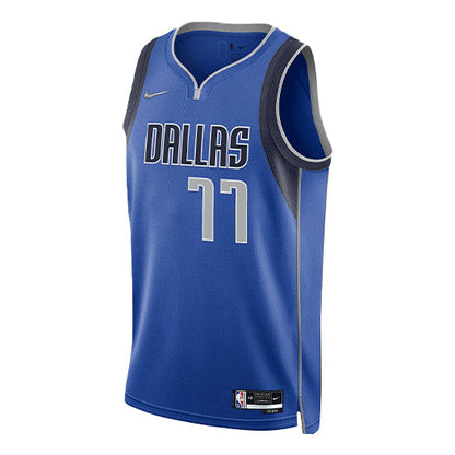 Nike NBA Dallas Mavericks Luka Doncic SW Fan Edition Jersey | Blue #77 | DB3568-480