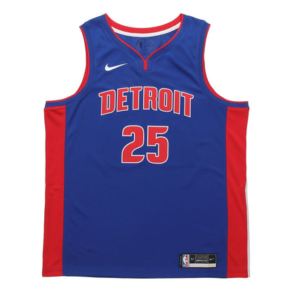 Nike NBA Detroit Pistons Derrick Rose SW Fan Edition Jersey | Blue #25 | CW3664-401
