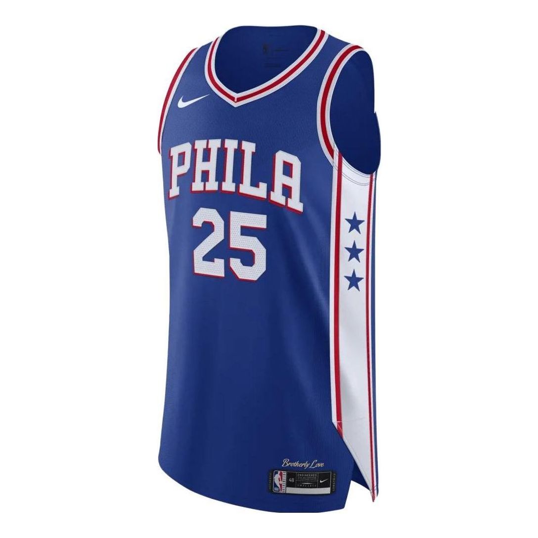 Nike NBA Philadelphia 76ers Ben Simmons #25 Icon Edition Authentic Jersey – Blue | 2020 | CW3457-495