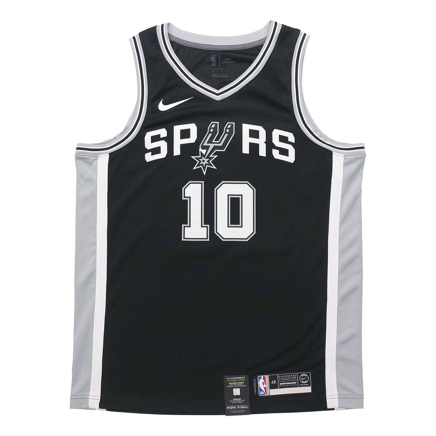 Nike NBA DeMar DeRozan #10 San Antonio Spurs Icon Edition Swingman Jersey – Black 864509-018