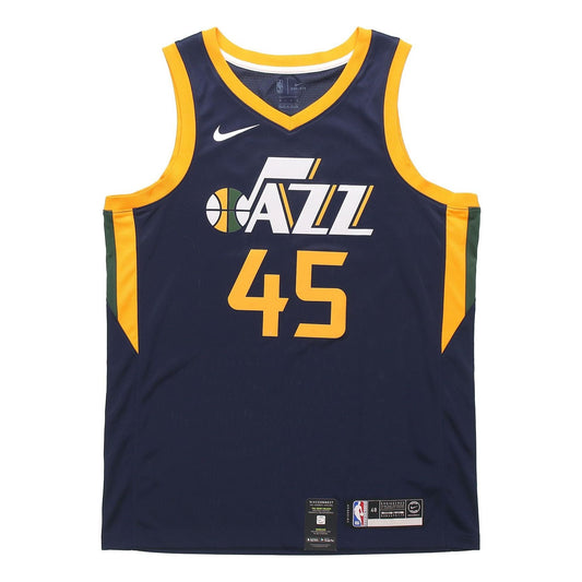 Nike NBA Utah Jazz Donovan Mitchell #45 Swingman Jersey – Navy/Gold (864513-425)