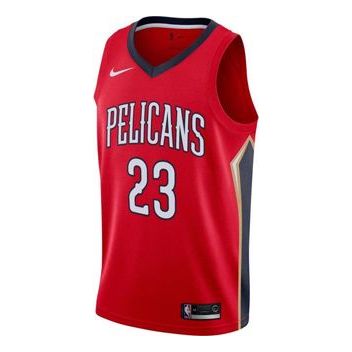 Nike NBA New Orleans Pelicans #23 Anthony Davis Swingman Fan Edition Jersey – Red | 877214-657