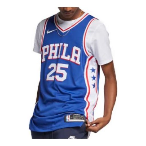 Nike NBA Philadelphia 76ers Ben Simmons #25 Swingman Jersey – Blue | AV2688-495