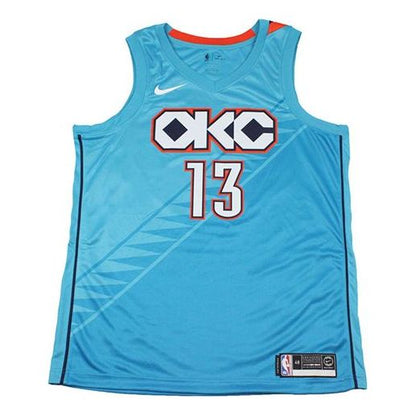 Nike NBA Oklahoma City Thunder Swingman Jersey – Paul George #13 (2018-19) – Sky Blue | Style AJ4632-444