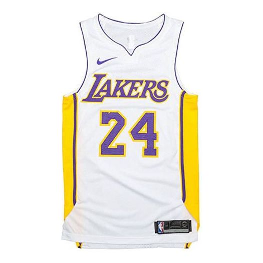 Nike NBA Los Angeles Lakers Kobe Bryant #24 Swingman Jersey 'White' – AQ2106-100