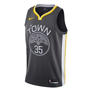 Nike NBA Kevin Durant #35 'The Town' Statement Edition Swingman Jersey – Black/Yellow (877205-061)