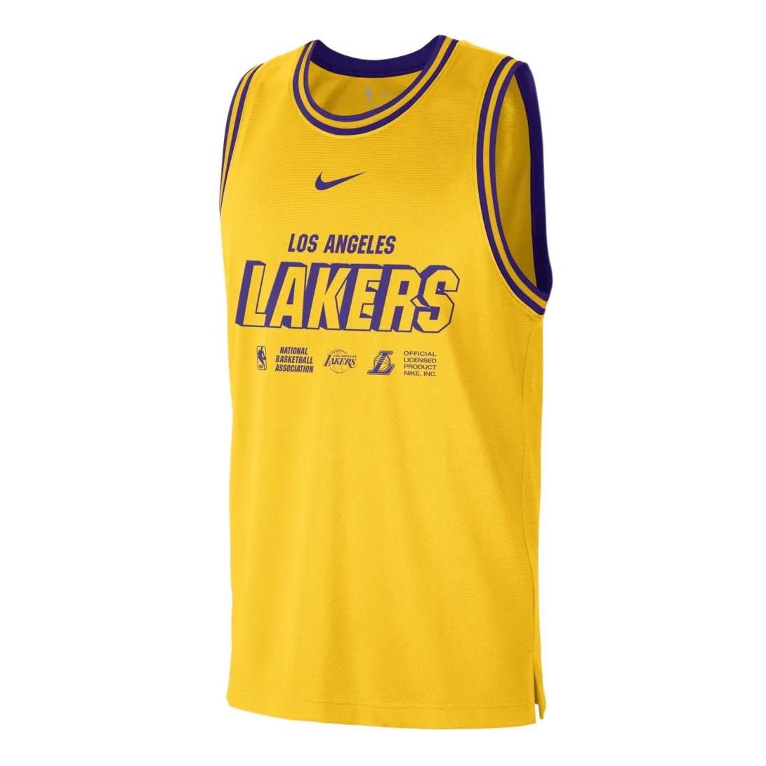 Nike x NBA Los Angeles Lakers Practice Training Jersey – Men's Yellow | DR2273-728