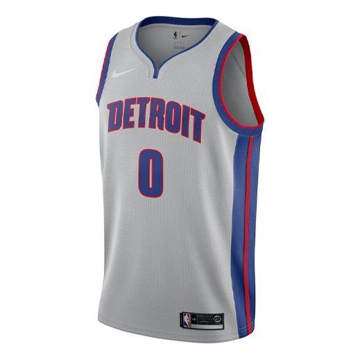 Nike NBA Detroit Pistons Andre Drummond #0 Statement Edition Swingman Jersey 'Gray' 877204-007