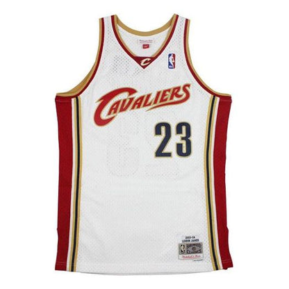 Mitchell & Ness NBA LeBron James #23 Cleveland Cavaliers 2003-04 Swingman Jersey – White BA84SN