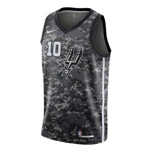 Nike NBA San Antonio Spurs City Edition Jersey – Black Camouflage (2018-19) | Style AJ4644-014