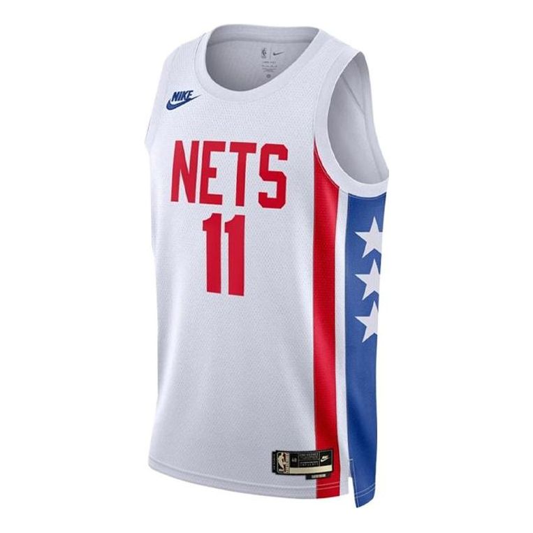 Nike x NBA Brooklyn Nets Kyrie Irving #11 Swingman Jersey – White / Red / Blue (DO9444-102)
