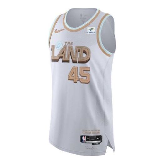 Nike NBA Cleveland Cavaliers Donovan Mitchell Association Edition Swingman Jersey | White #45 | DQ0239-100