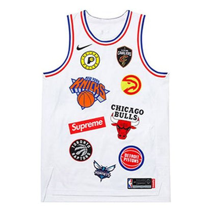 Nike x Supreme NBA Teams Authentic Jersey ‘White’ – AQ4228-100