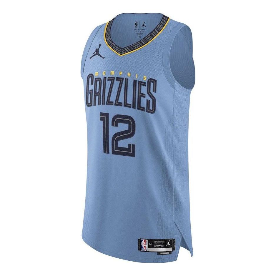 Nike Air Jordan Ja Morant #12 Memphis Grizzlies Statement Edition Swingman Jersey – Blue | DQ0150-422