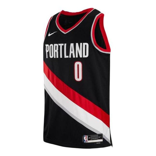 Nike Dri-FIT NBA Portland Trail Blazers 2022/23 Icon Edition Swingman Jersey – Damian Lillard #0 | Black | DN2020-010