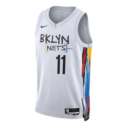 Nike Dri-FIT NBA Brooklyn Nets Kyrie Irving City Edition Swingman Jersey | White #11 | 2022/23 | DO9585-103