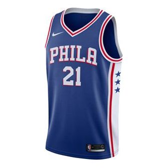 Nike NBA Swingman Fan Edition Philadelphia 76ers #21 Joel Embiid Jersey – Royal Blue | 864501-497