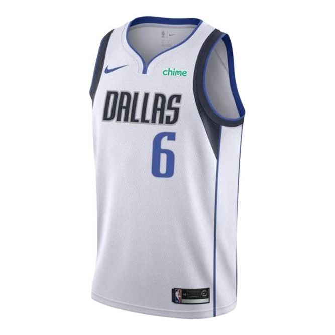 Nike NBA Dallas Mavericks Kristaps Porzingis Swingman Jersey | White #6 | 864411-104