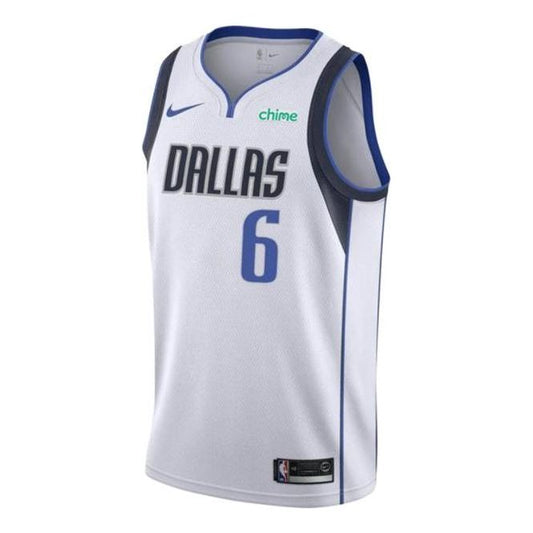 Nike NBA Dallas Mavericks Kristaps Porzingis Swingman Jersey | White #6 | 864411-104