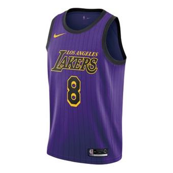 Nike NBA Los Angeles Lakers Kobe Bryant #8 City Edition Swingman Jersey 'Purple' 2018/19 AV4270-504