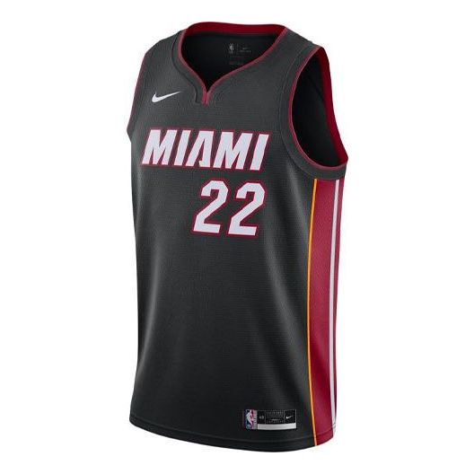 Nike NBA Miami Heat Jimmy Butler Icon Edition Swingman Jersey 2020-21 – #22 Black (CW3671-014)