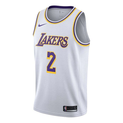 Nike NBA Los Angeles Lakers Lonzo Ball #2 Association Edition Swingman Jersey 'White' AA7101-100