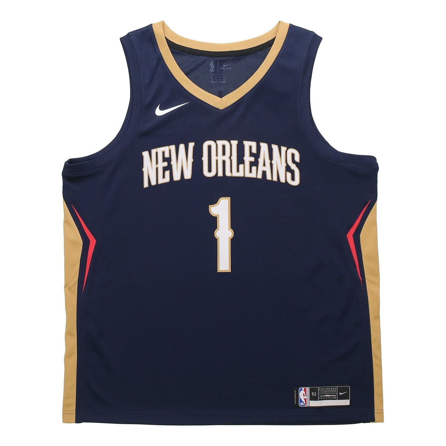 Nike NBA Zion Williamson New Orleans Pelicans Swingman Jersey #1 – Blue (CW3674-424)