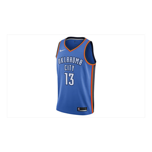 Nike NBA Oklahoma City Thunder Paul George SW Fan Edition Jersey | Blue #13 | 864497-409