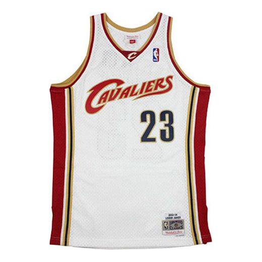 Mitchell & Ness NBA LeBron James #23 Cleveland Cavaliers 2003/04 Swingman Jersey – White (SMJYCP19209)