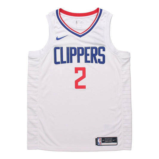 Nike x NBA LA Clippers Kawhi Leonard #2 Swingman Jersey – White / Royal Blue / Red (CW3594-100)