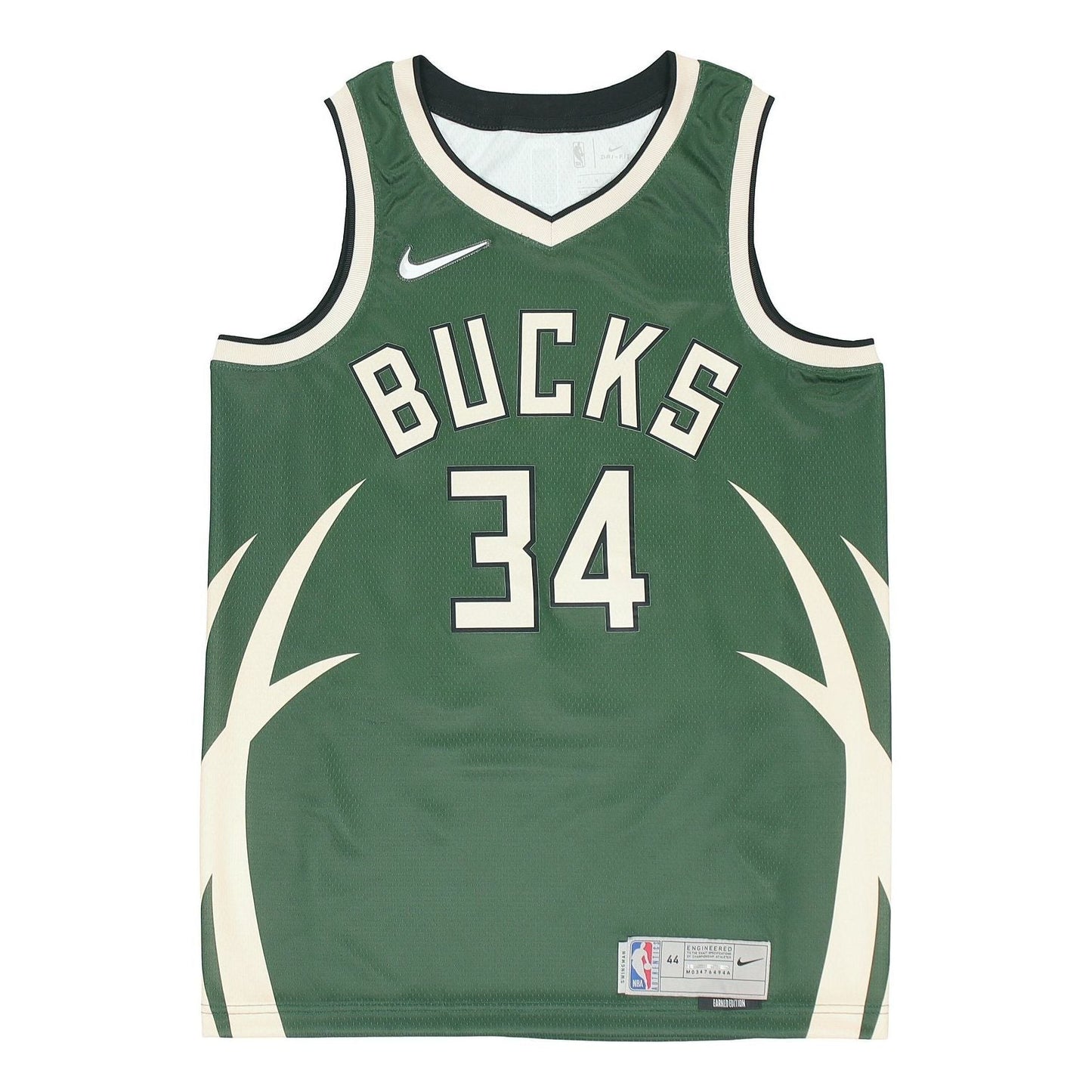 Nike NBA Milwaukee Bucks Giannis Antetokounmpo #34 Icon Edition Swingman Jersey – CN9939-323