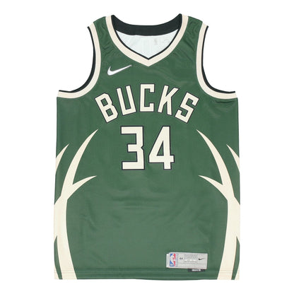 Nike NBA Milwaukee Bucks Giannis Antetokounmpo #34 Icon Edition Swingman Jersey – CN9939-323