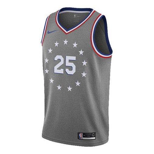 Nike NBA City Edition Authentic Jersey – Philadelphia 76ers Ben Simmons #25 (Earned Edition, Grey)