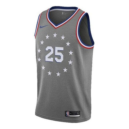 Nike NBA City Edition Authentic Jersey – Philadelphia 76ers Ben Simmons #25 (Earned Edition, Grey)