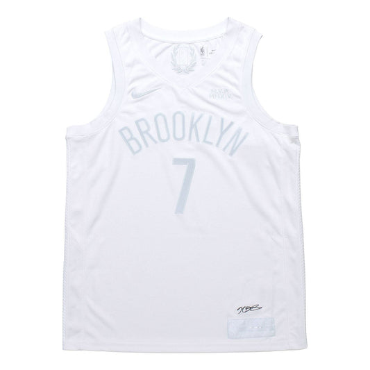 Nike Men Basketball NBA Jersey Kevin Durant 20 Swingmen Jersey Basket Pria White CW7449-100