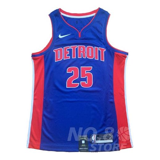 Nike NBA Detroit Pistons Icon Edition Jersey – Derrick Rose #25 Blue (864473-404)