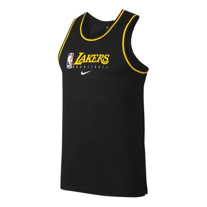Nike NBA Dri-FIT Los Angeles Lakers Basketball Jersey 'Black' (BQ9344-010)