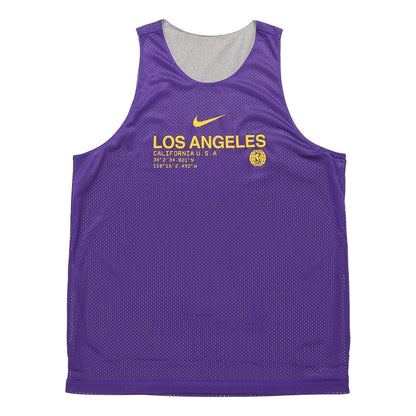Nike NBA Los Angeles Lakers Reversible Basketball Jersey – Gray/Purple (CN0717-504)