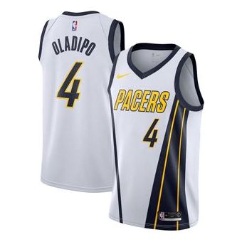 Nike NBA Indiana Pacers Earned Edition City Edition Swingman Jersey (Men's) – White – CD7011-100