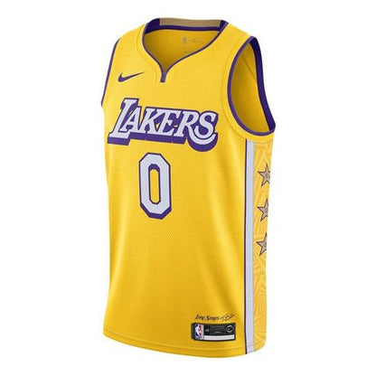 Nike NBA LA Lakers Kyle Kuzma #0 Lore Series Swingman Jersey – Yellow (AV4646-728)