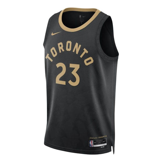 Nike Dri-FIT NBA Toronto Raptors Fred VanVleet City Edition Swingman Jersey | Black #23 | 2022/23 | DO9611-010