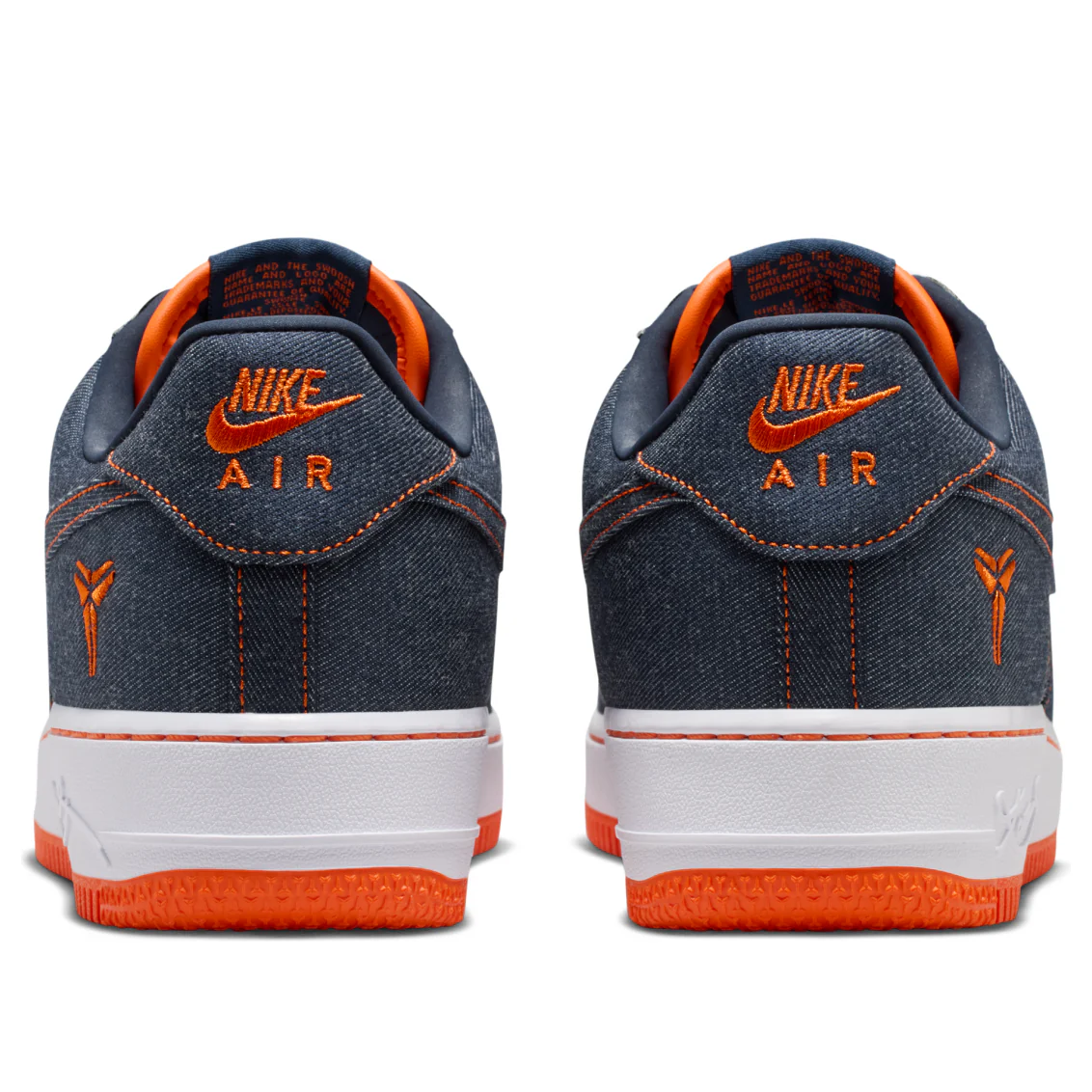NikeAir Force 1 Low Protro 'Kobe Bryant Denim Obsidian Safety Orange' IM1980-400
