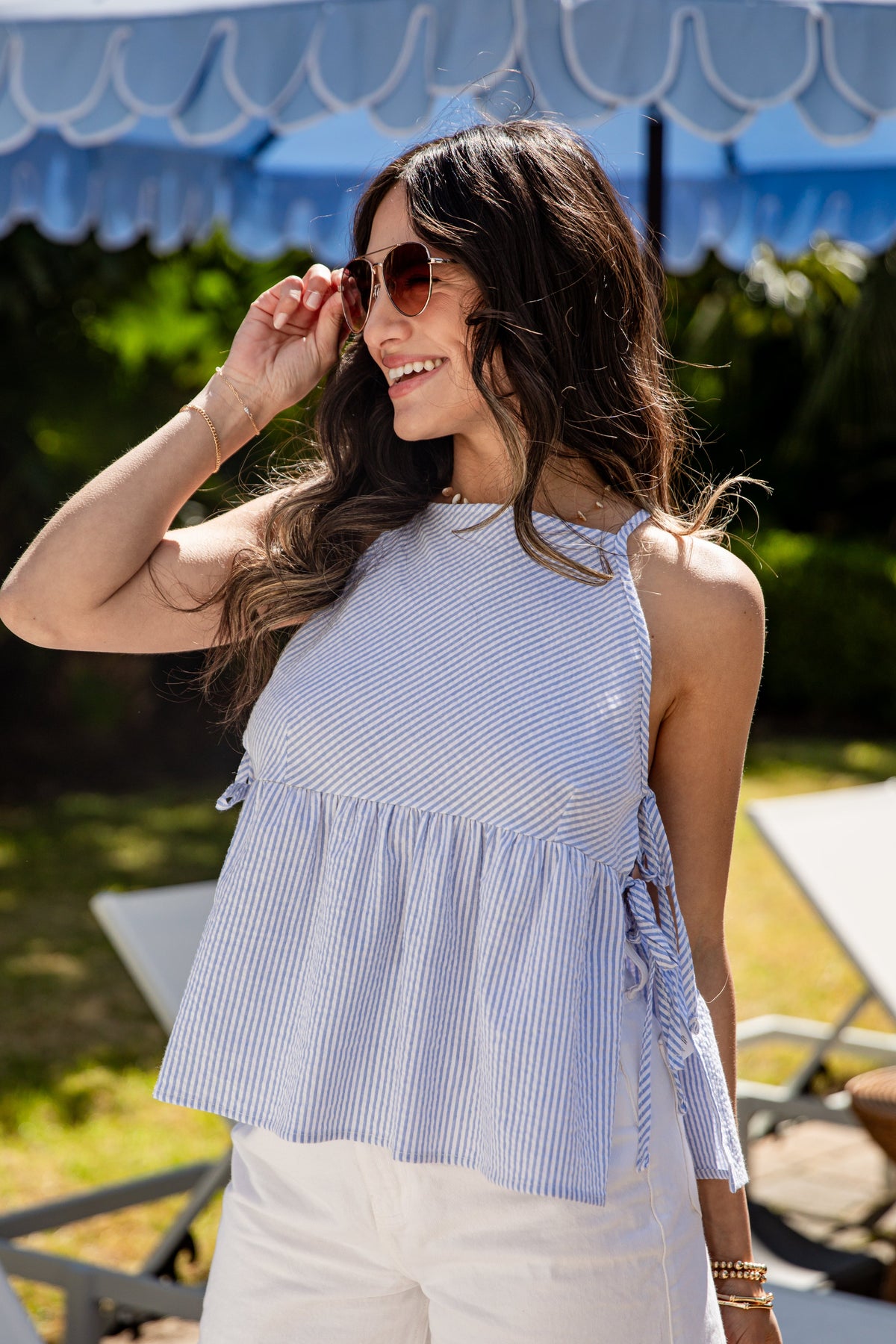Picnic Charm Gingham Tie Tank Top - DU Deal
